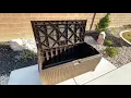 Suncast 99 gallon Deck Box install