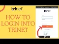 How to Login into Trinet Employee Account 2024