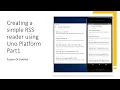 Creating a simple RSS reader using UNO Platform part1