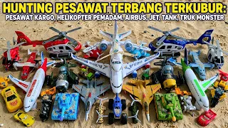 Hunting Pesawat Terbang Terkubur: Pesawat Kargo,Helikopter Pemadam,Airbus,Jet,Tank,Truk Monster