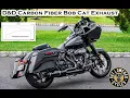 D D Carbon Fiber Bob Cat 2-1 Exhaust - 2020 Harley Road Glide