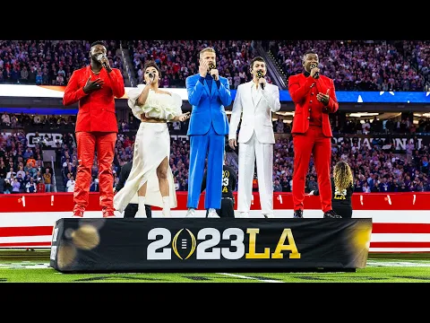 Download MP3 Pentatonix Performs National Anthem at 2023 College Football Playoff National Championship