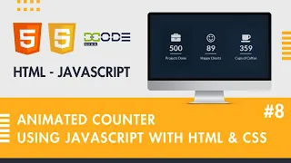 Animated Counter Using JavaScript With HTML CSS JavaScript Counter Animation