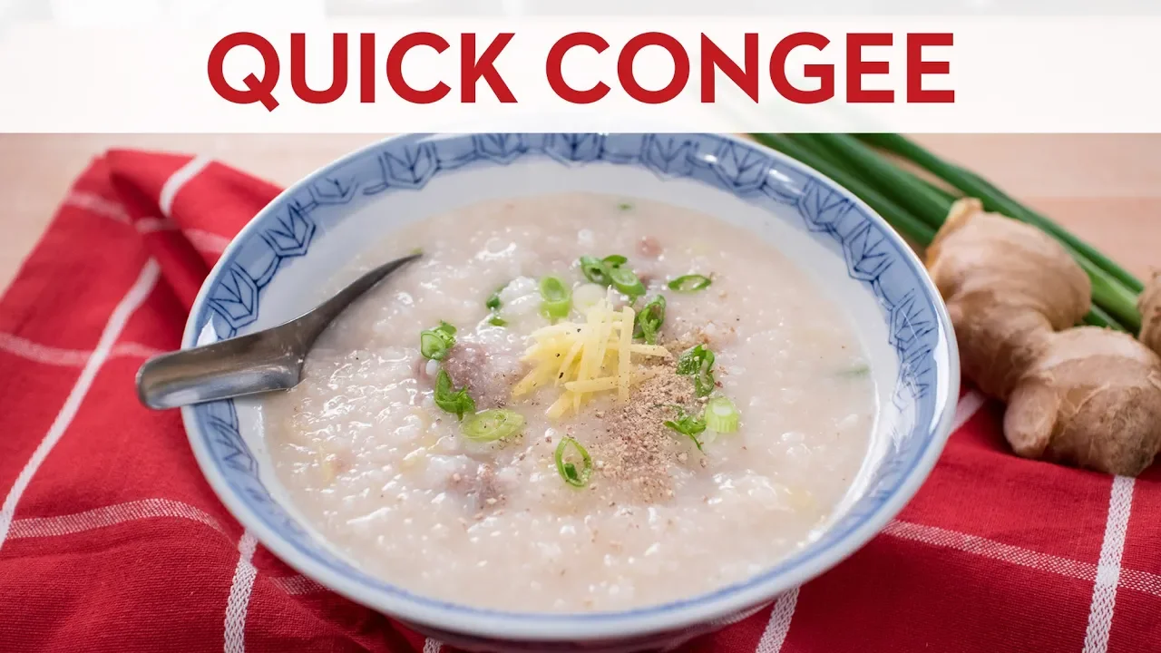 Quick & Easy Congee   Jok   Rice Porridge - Thai Breakfast Recipe -  