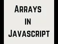 JS tutorial for beginners Part 13 Arrays in JS UI Ninjas
