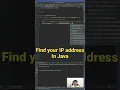 Find your IP address in Java program