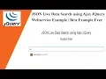JSON Live Data Search using Ajax JQuery Webservice Example Best Example Ever