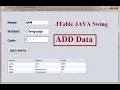 JTable in JAVA Swing ADD Data into JTable