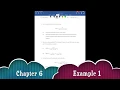 DSP Chapter 6 Example 1