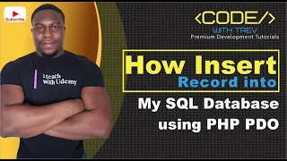 How To Insert Record into MySQL Database using PHP PDO Trevoir Williams