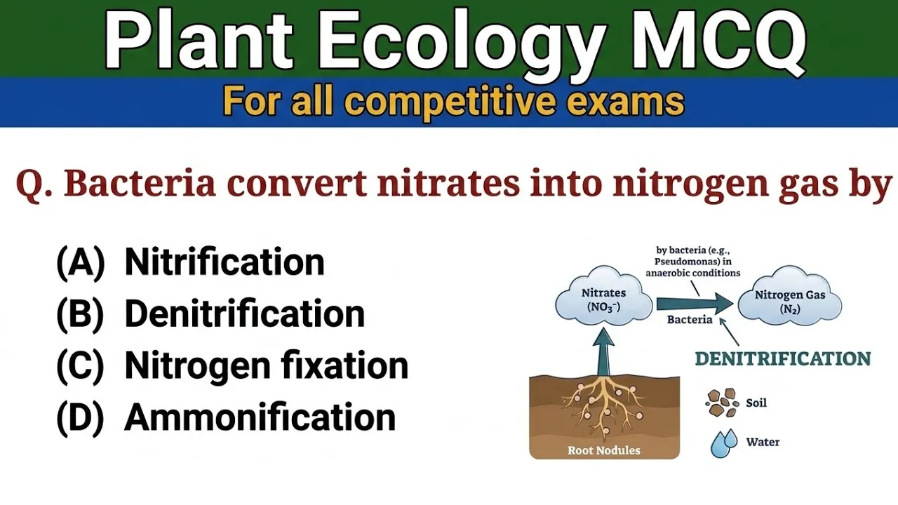 Plant Ecology MCQ | Ecosystem MCQ | Biology MCQ for Competitive Exams | Video 03