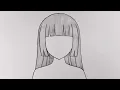Download Lagu Cara Menggambar Rambut Anime Cewek yang Mudah untuk pemula Step by step