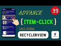 RecyclerView Item Click Part 1 Android App Development Tutorial Class 39 CodePro Bro