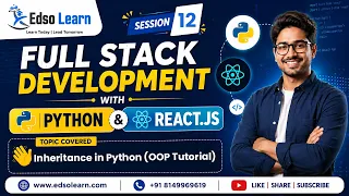 Inheritance in Python Single Multiple Multilevel Hierarchical Hybrid Session 12 Edso L