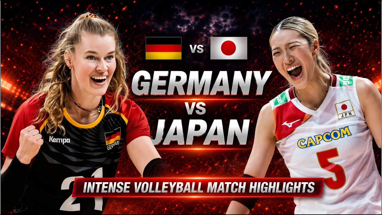 Japan vs Germany Epic Volleyball Highlights | Women's VNL 2026