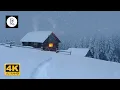Download Lagu Snowstorm, Blizzard \u0026 Howling Winds | 10 Hours Relaxing Sounds for Sleep, Insomnia, Wooden Cabin 4K