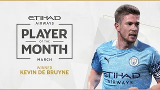 kevin de bruyne etihad player of the month march 20 21