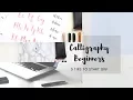 Practising calligraphy on phone 5 Tips for Calligraphy Beginners Free Printable Practise Sheets