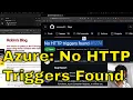 Fix No HTTP triggers found Azure Functions - Python FastApi