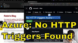 Fix No HTTP triggers found Azure Functions - Python FastApi