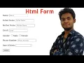 How to make a form in HTML in Hindi How to make a form in HTML
