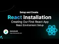 React Installation tutorial How to setup react js for development First React App in Hindi