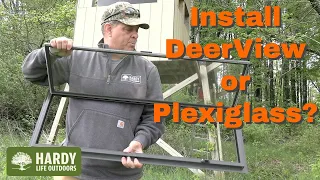 E59 DeerView windows or plexiglass for your deer blind A quick look at the options