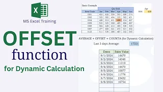 Offset Function in Excel