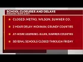 Latest school closings across Middle Tennessee