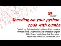 Optimizing Python Code for Better Performance - Speeding up your python code with numba 5 of 8