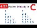 Print Right Angled Triangle Pattern in C Pattern Program Tutorial in C Pattern printing in C