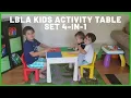 LBLA Kids Activity Table Set 4-in-1 unboxing and assembly with TinoNinos