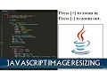 JAVASCRIPT Image zooming within a div