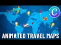 FASTEST Way to Create Custom Animated Travel Maps in Canva