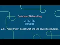 2 9 1 Packet Tracer - Basic Switch and End Device Configuration