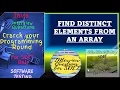 Find out the distinct element from an array in Java