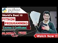 10 Free Python Courses with Certificate Free Python Certification Python Certification Python