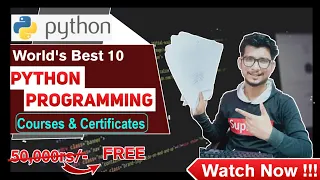 10 Free Python Courses with Certificate Free Python Certification Python Certification Python