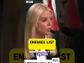 Pam Bondi Confronted Over DOJ Enemies List