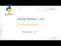 Python coding practice questions Ccbp Nextwave