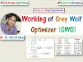 Step-by-Step Working of Grey Wolf Optimizer GWO with Numerical Example