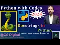 Docstrings in Python Python with Codes 2024 Urdu Hindi