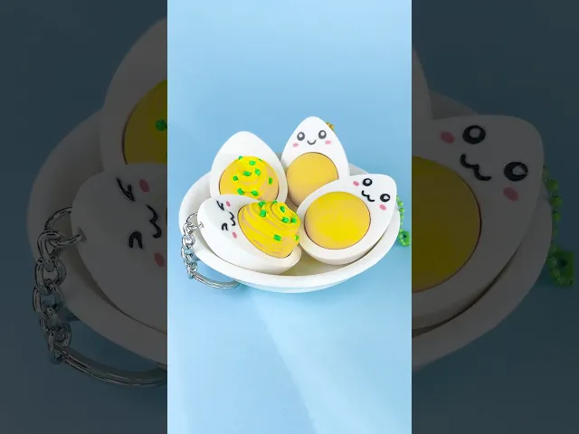 Clicker Egg Keychain with Smiley Faces, Fun Fidget video thumbnail