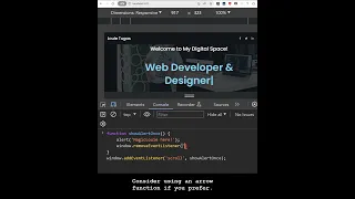 JavaScript Tip Display an Alert Once on Scroll with removeEventListener