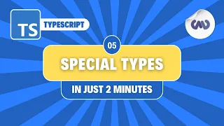 TypeScript Tutorial Special Types - Any Unknown Never and Void in Just 2 Minutes