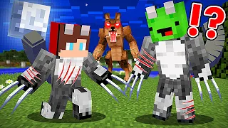 Download JJ and Mikey Became a WEREWOLF in Minecraft - Maizen Nico Cash Smirky Cloudy MP3