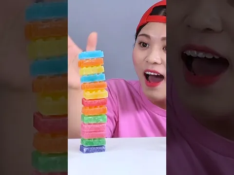 Rainbow Candy Kohakuto Mukbang 무지개 사탕 먹방