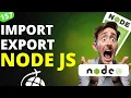 Node js tutorial for beginners Lecture 3 Export Import Dive into MERN Stack Tutorial