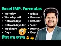 Excel All Date Formulas and Functions Excel Formulas Excel Formula Tutorial
