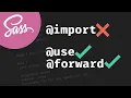 Stop using import with Sass use and forward explained